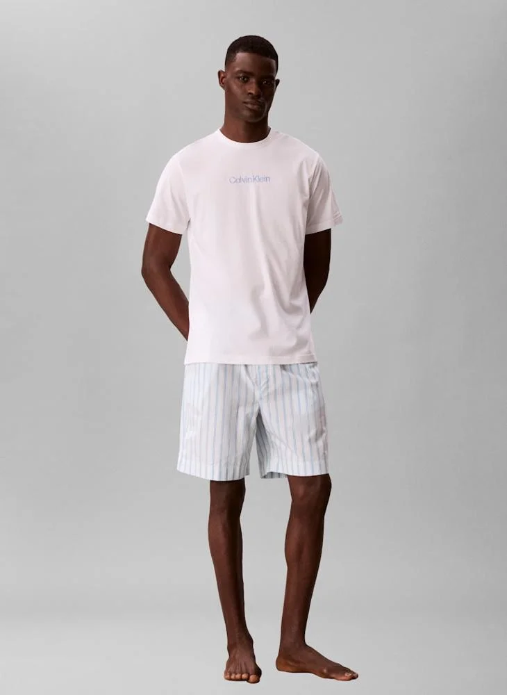 CALVIN KLEIN  Logo T-Shirt And Shorts Set for Men | Best Price UAE